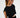 CEDAR SET - Patron de couture crop top noir col rond disclothed paris - kit couture patron et tissus dead stock - coudre biais invisible coudre fermeture éclair invisible