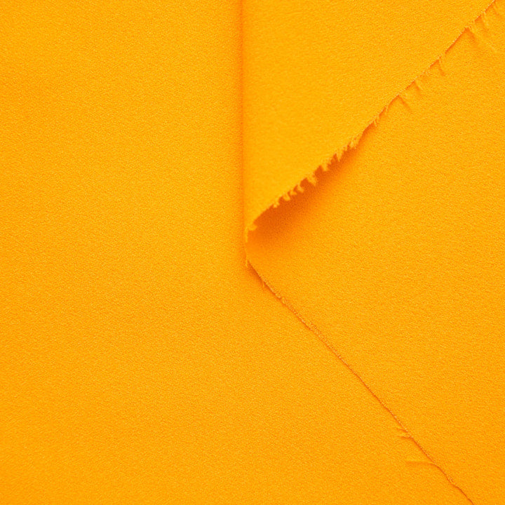 Crêpe de Viscose Fluide - Jaune Mango - fins de séries de grandes maisons de luxe - disclothed paris marque de vêtements prêts-à-coudre patron de couture mercerie tissus - sewing pattern