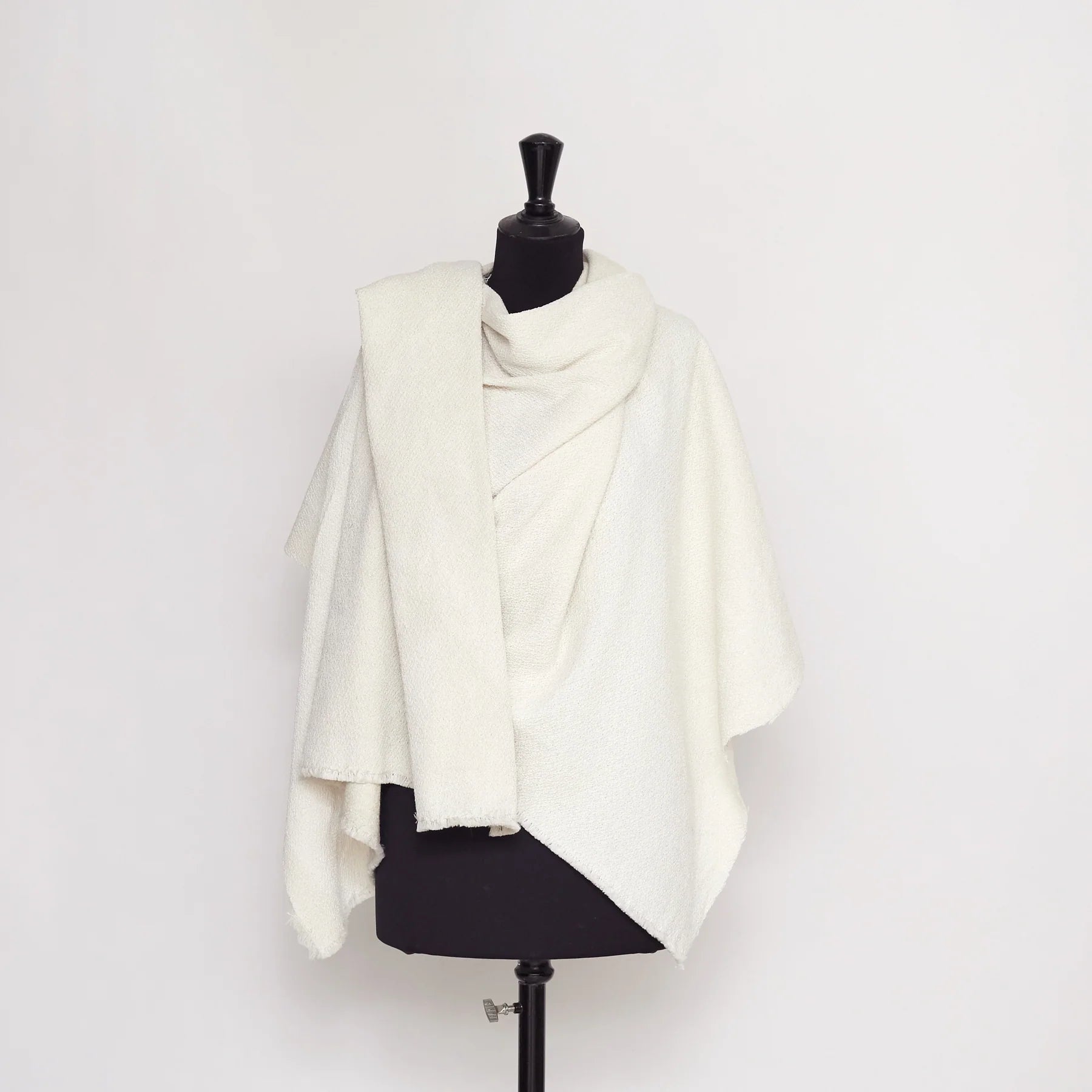 Laine et Viscose sable blanc - tissu au mètre disclothed paris kit couture prêt-à-coudre patron de couture