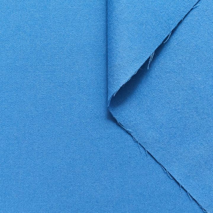 gabardine de laine brossée bleu azur disclothed paris 