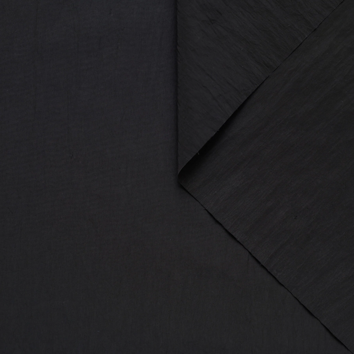 Taffetas noir - stock dormant maison de luxe - jupe slit modèle prêt-à-coudre par disclothed paris - kit couture avec patron de couture, tissus et mercerie - taffetas noir de luxe