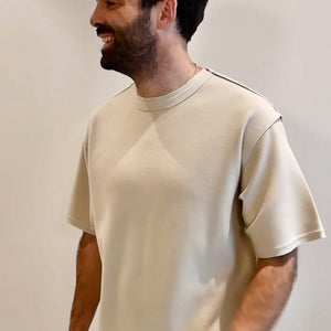 t-shirt bieber unisexe version homme - coffret couture tissus mercerie et patron - prêt-à-coudre disclothed paris